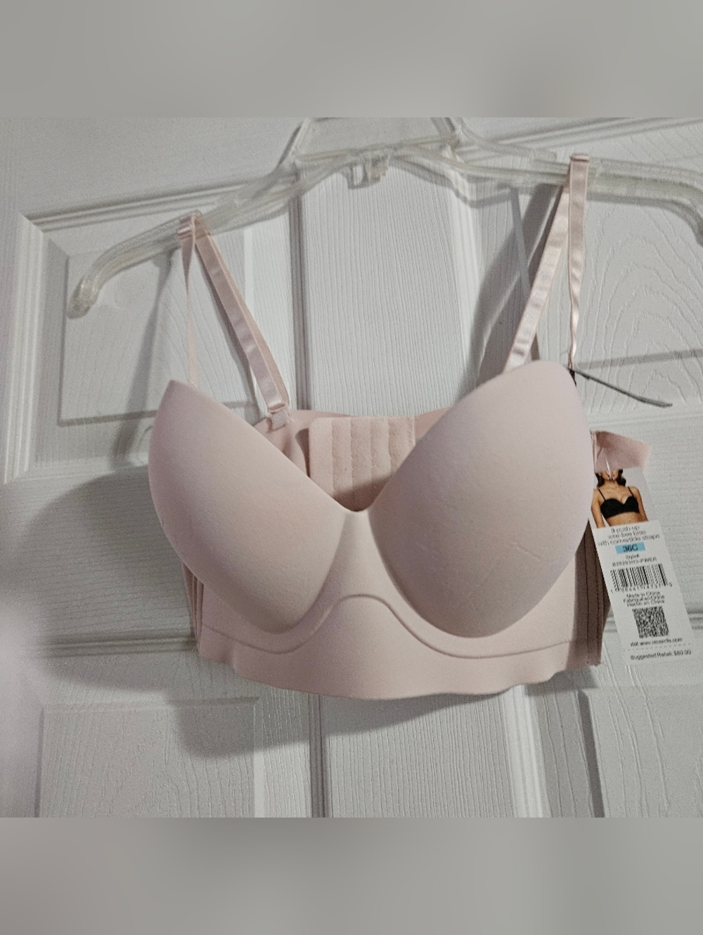 SOPHIE B Cream Convertible Strapless Bra with Removable Straps Size 36 C. - Picture 3 of 9